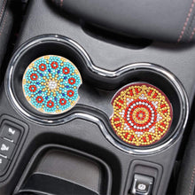 Load image into Gallery viewer, 6PCS Acrylic Diamond Painting Car Coasters for Adults Kids Beginner (Mandala)
