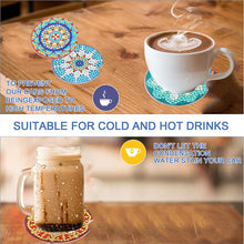 Load image into Gallery viewer, 6PCS Acrylic Diamond Painting Car Coasters for Adults Kids Beginner (Mandala)
