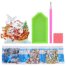 Load image into Gallery viewer, Diamond Painting Ornament Kits for Office Desktop Decor (Santa Delivers Present)
