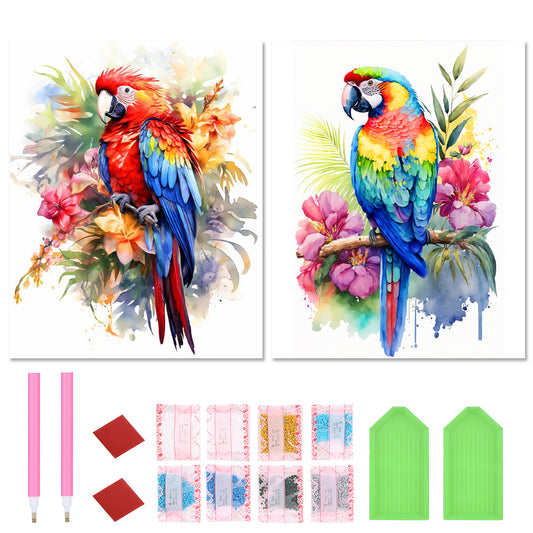 2pcs Diamond Painting Set - macaw (40*50cm)