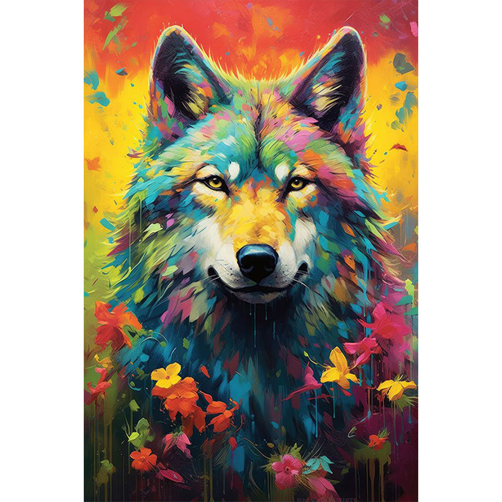 Diamond Painting - Full Round - Color paint dog (40*60CM)
