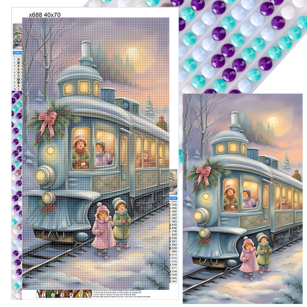 Diamond Painting - Full Round - train (40*70CM)