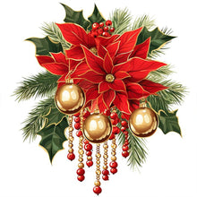 Load image into Gallery viewer, Diamond Painting - Full Round - Christmas red flowers (30*30CM)

