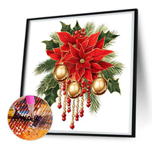 Load image into Gallery viewer, Diamond Painting - Full Round - Christmas red flowers (30*30CM)
