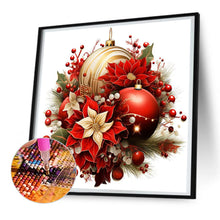 Load image into Gallery viewer, Diamond Painting - Full Round - Christmas red flowers (30*30CM)
