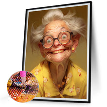 Load image into Gallery viewer, Diamond Painting - Full Round - Cute grandma (30*40CM)
