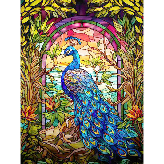 Diamond Painting - Full Round - Peacock by the lake (30*40CM)
