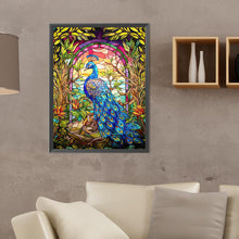 Load image into Gallery viewer, Diamond Painting - Full Round - Peacock by the lake (30*40CM)

