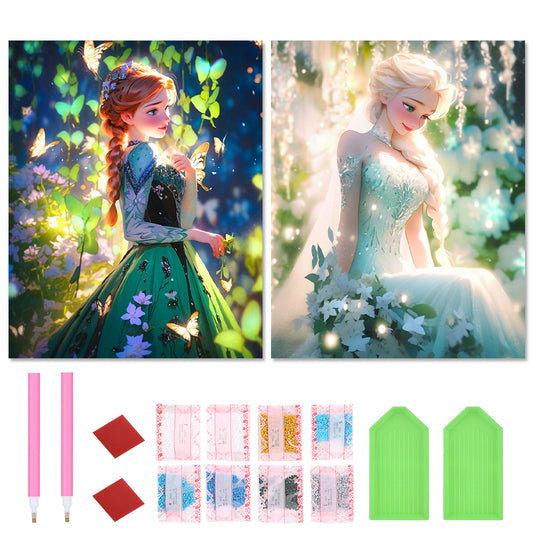 2pcs Diamond Painting Set - Anna and Elsa (40*50cm)