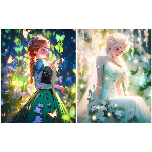 2pcs Diamond Painting Set - Anna and Elsa (40*50cm)