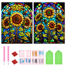 Load image into Gallery viewer, 2pcs Diamond Painting Set - sunflower (30*40cm)
