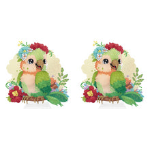 Load image into Gallery viewer, 2Pcs Special Shape+Round Diamond Painting Tabletop Ornaments Kit for Office Decor
