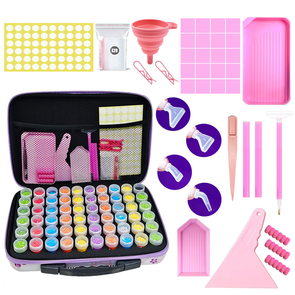 Craft Jewelry Beads Storage Case 40/60 Bottles Diamond Art Accessories Organizer