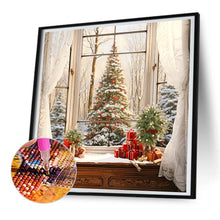 Load image into Gallery viewer, Diamond Painting - Full Round - windowsill christmas tree (30*30CM)

