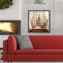 Load image into Gallery viewer, Diamond Painting - Full Round - windowsill christmas tree (30*30CM)
