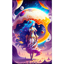 Load image into Gallery viewer, AB Diamond Painting - Full Round - planet goddess (30*50CM)
