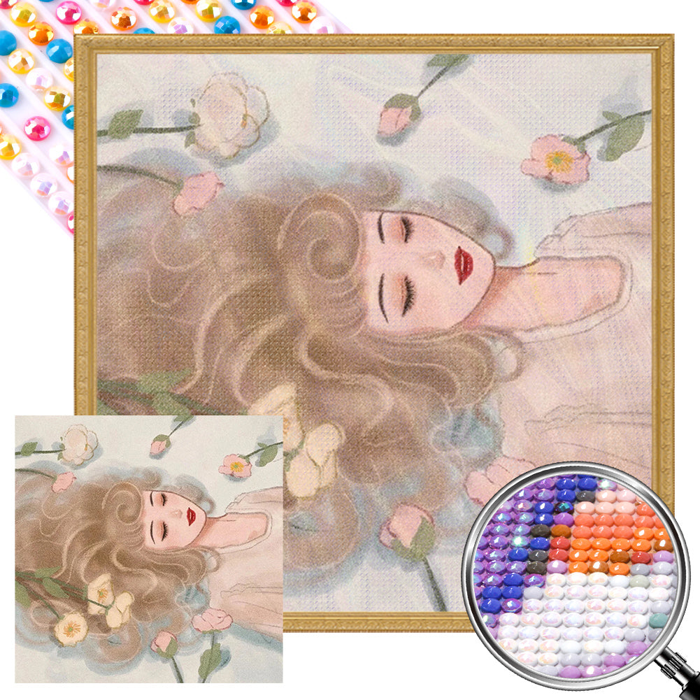 AB Diamond Painting - Full Round - Arlo in the water (30*30CM)