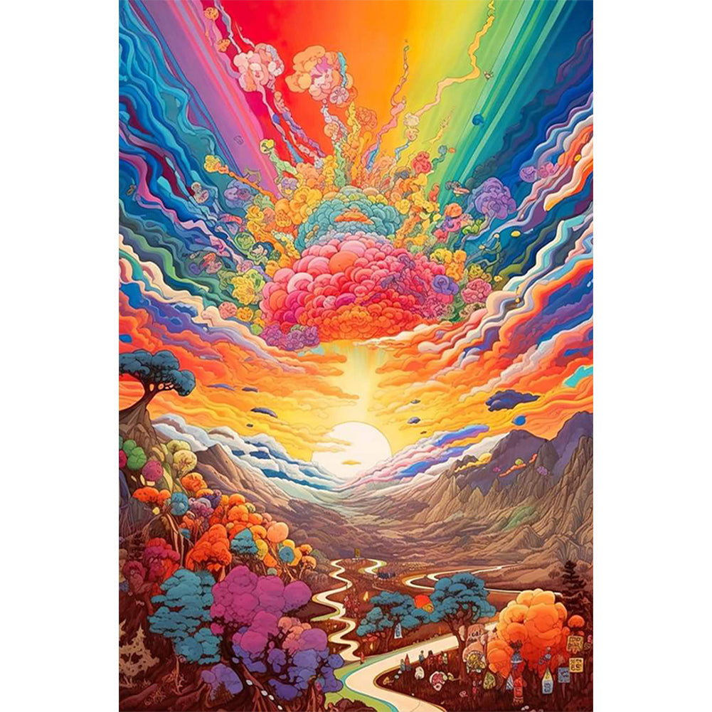 Diamond Painting - Full Round - colourful world (40*60CM)