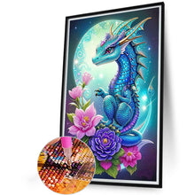 Load image into Gallery viewer, Diamond Painting - Full Round - Flowers and Dragons (40*60CM)

