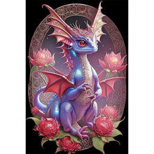 Load image into Gallery viewer, Diamond Painting - Full Round - Flowers and Dragons (40*60CM)
