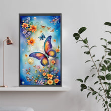 Load image into Gallery viewer, Diamond Painting - Full Round - flowers and butterflies (35*60CM)
