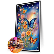 Load image into Gallery viewer, Diamond Painting - Full Round - flowers and butterflies (35*60CM)
