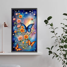 Load image into Gallery viewer, Diamond Painting - Full Round - flowers and butterflies (35*60CM)
