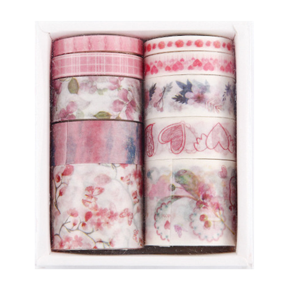 10 Rolls Adhesive Tape Washi Tape Set Color Tape (Prelude to Spring 03)