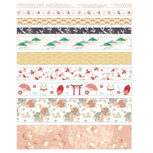 Load image into Gallery viewer, 10 Rolls Adhesive Tape Washi Tape Set Color Tape for DIY Craft (Warm as Jade 07)
