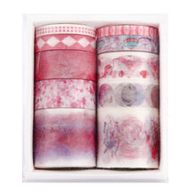 Load image into Gallery viewer, 10 Rolls Adhesive Tape Washi Tape Set Color Tape for DIY Craft(Mulberry Tree 09)
