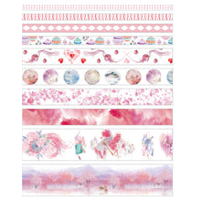 Load image into Gallery viewer, 10 Rolls Adhesive Tape Washi Tape Set Color Tape for DIY Craft(Mulberry Tree 09)
