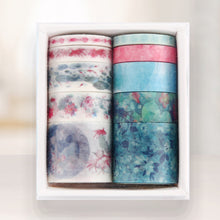 Load image into Gallery viewer, 10 Rolls Adhesive Tape Washi Tape Set Color Tape for DIY Crafts (Duckweed 10)
