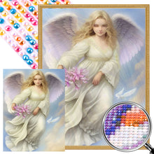 Load image into Gallery viewer, AB Diamond Painting - Full Round - Flower-carrying angel (30*40CM)
