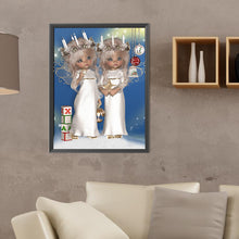 Load image into Gallery viewer, Diamond Painting - Full Round - big eyed doll (30*40CM)
