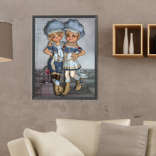 Load image into Gallery viewer, Diamond Painting - Full Round - big eyed doll (30*40CM)
