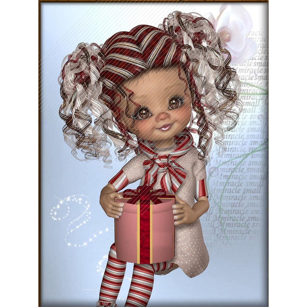 Diamond Painting - Full Round - big eyed doll (30*40CM)