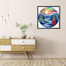 Load image into Gallery viewer, AB Diamond Painting - Full Round - glass art forest (40*40CM)

