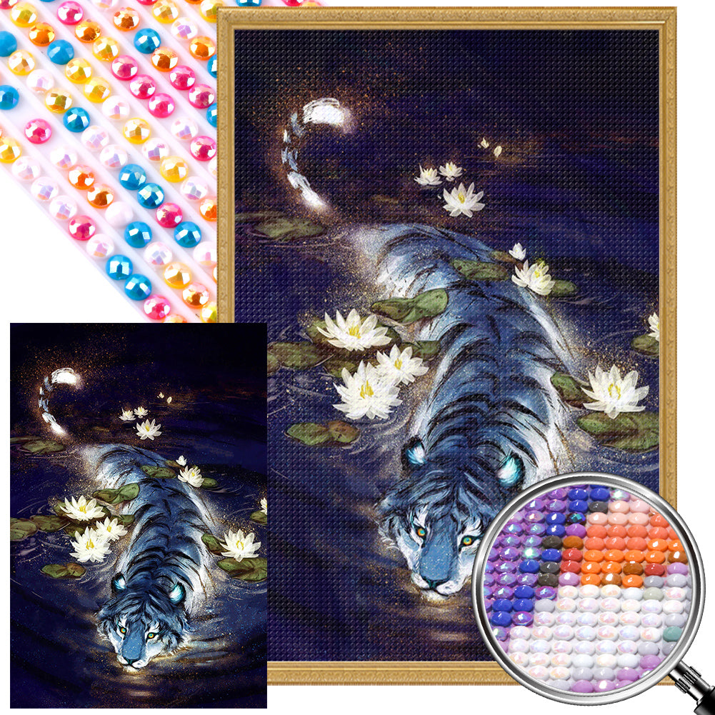 Diamond Painting - Full Round - water tiger (40*60CM)