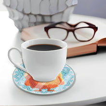 Load image into Gallery viewer, 6PCS Acrylic Washable Diamond Painting Crafts Coaster with Holder Waterproof Coaster (Small Monster)
