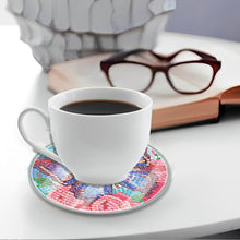 Load image into Gallery viewer, 6PCS Acrylic Washable Diamond Painting Crafts Coaster with Holder Waterproof Coaster (Butterfly)

