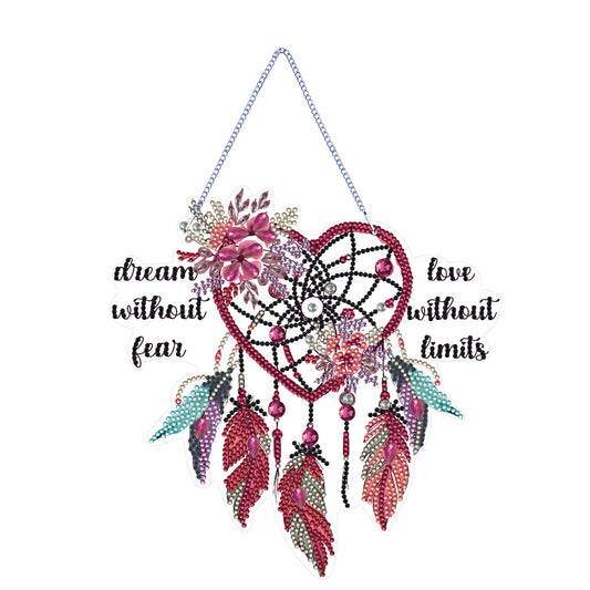 Dreamcatcher Single-Sided Diamond Painting Hanging Pendant for Home Wall Decor