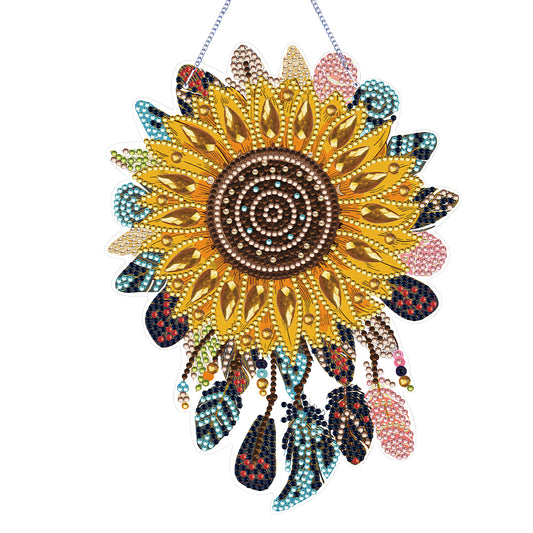 Dreamcatcher Single-Sided Diamond Painting Hanging Pendant for Home Wall Decor