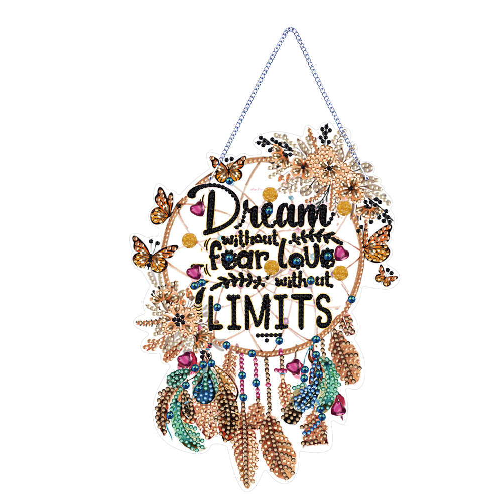 Dreamcatcher Single-Sided Diamond Painting Hanging Pendant for Home Wall Decor