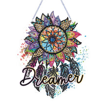 Load image into Gallery viewer, Dreamcatcher Single-Sided Diamond Painting Hanging Pendant for Home Wall Decor
