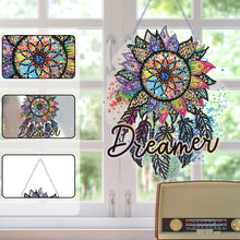 Load image into Gallery viewer, Dreamcatcher Single-Sided Diamond Painting Hanging Pendant for Home Wall Decor
