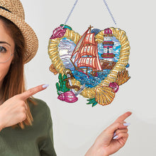 Load image into Gallery viewer, Dreamcatcher Single-Sided Diamond Painting Hanging Pendant for Home Wall Decor
