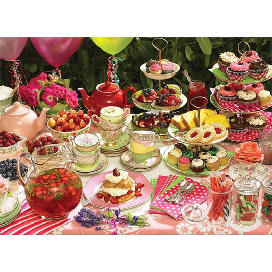 AB Diamond Painting - Full Round - tea party (55*40CM)