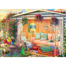 Load image into Gallery viewer, AB Diamond Painting - Full Round - Small garden and cat (55*40CM)
