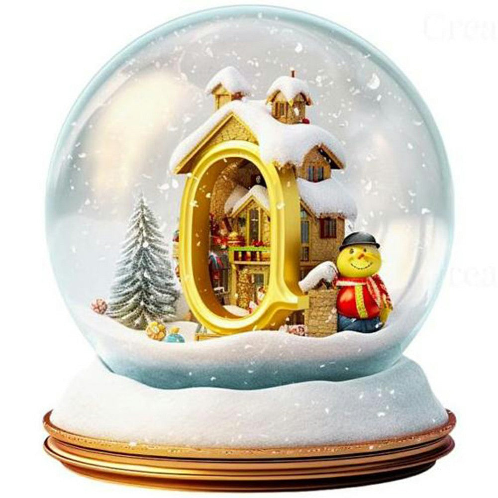 Diamond Painting - Full Round - Christmas crystal ball Q (30*30CM)