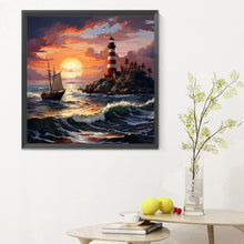 Load image into Gallery viewer, Diamond Painting - Full Round - seaside (30*30CM)
